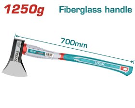 Kirvis TOTAL THAX061250, stiklo pluošto rankena, 700 mm, 45CS, 1,25 kg