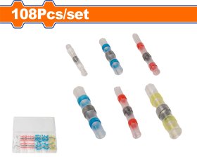 Laidų jungčių rinkinys litavimui WADFOW Wyr1B01, skirtingų rūšių, įvairiaspalvės, 108 vnt.