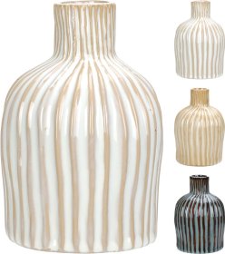 Keraminė vaza, 3 skirtingi dizainai, 10 x 15 cm