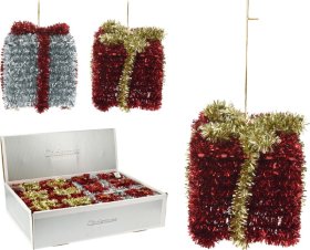 Eglutės žaisliukas Blizganti Dovana, 2 skirtingi dizainai, 1 vnt., 8,5 cm