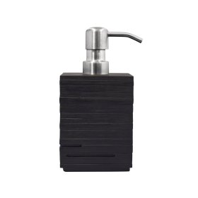 Muilo dozatorius RIDDER Brick, pastatomas, polyresinas/nerūdijantis plienas, juodos spl.