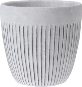 Kambarinis keraminis vazonas, baltos sp., 16 x 16 x 16 cm.