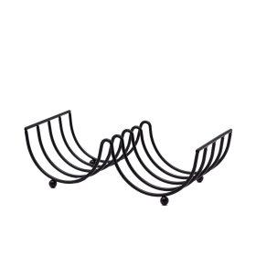 Tualetinio popieriaus laikiklis RIDDER Mila, pastatomas, atsarginis, dvigubas, juodas, plienas