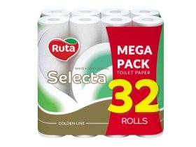 Tualetinis popierius RUTA Selecta, 3 - jų sluoksnių, 32 vnt.