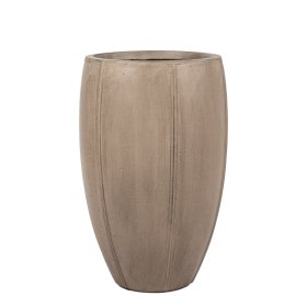 Keraminis lauko vazonas Donica Sylvie II, pilkos sp., 39 x 39 x 60 cm.