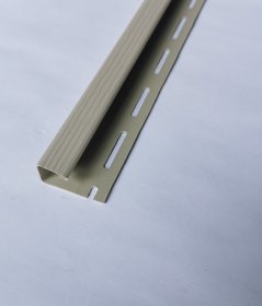 PVC J tipo profilis S 15 SIDING BOR, Ilgis 3,81 m, smėlio spalvos
