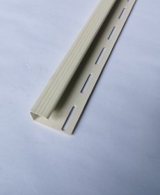 PVC J tipo profilis S 15 SIDING BOR, Ilgis 3,81 m, kremo spalvos