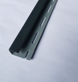 PVC J tipo profilis S 15 SIDING BOR, Ilgis 3,81 m, grafito spalvos