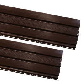 PVC pakalimo dailylentė SIDING BOR, Perforuota Matmenys 0,305 x 3,39 m, rudos spalvos, 1 lentelė - 1,03395 m2