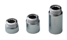 Prailgintojas, chromuotas, 1/2'' x 60, vidus/išorė, apvalus, 262318