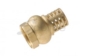 Atbulinis vožtuvas, žalvarinis, 3/4'' - PN 10, su bronziniu filtru, 19211