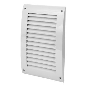 Ventiliacinės grotelės EUROPLAST N25, 250 x 170, plastikinės, baltos spalvos