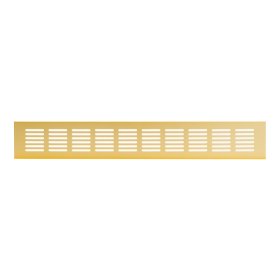 Ventiliacinės grotelės EUROPLAST RA640G, 60 x 400, aliuminės, aukso spalvos