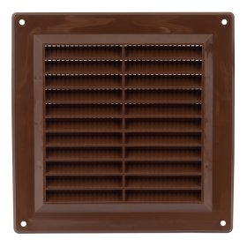 Ventiliacinės grotelės EUROPLAST VR1515B, 150 x 150,plastikinės, rudos spalvos