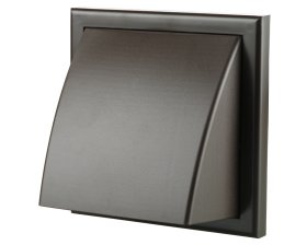 Ventiliacinės grotelės VENTS MV102VR, d100, su atbuliniu vožtuvu, plastikinės, rudos spalvos