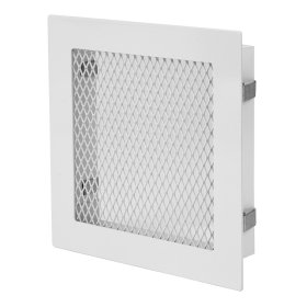 Židinio grotelė EUROPLAST, 150 x 150 MRK1515 Baltos spalvos