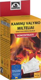 Koncentruoti kaminų valymo milteliai HANSA, 0,5 kg.