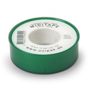 Tefloninė sandarinimo juostelė MIDITAPE, 12 m x 12 mm x 0,1 mm