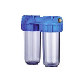 Filtro korpusas dvigubas ATLAS Senior Duplex Plus, Pajungimas 3/4''