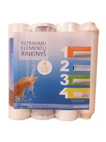 Filtrų elementų rinkinys, 4 filtrų ATLAS, RO vandens filtravimo sistemoms
