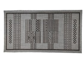 Kilimėlis RICCO SISAL MAT, 60 x 110 cm, pilkas, 100% polypropilenas/sizalis, tinka viduje ir lauke, linijos, 30H-2S6011
