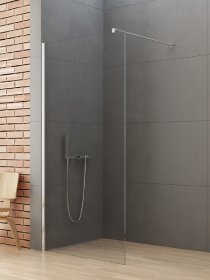 Dušo sienelė HARMONY Relaxa Chrome HAR-0351, 90 x 195 cm, chromuotas profilis, skaidrus grūdintas stiklas 6 mm