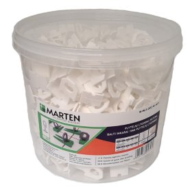 Plytelių inkaras MARTEN, storis 1 mm, 7-15 mm, išlyginimo sistemai, baltas, 400 vnt.