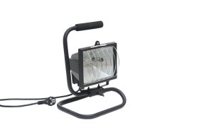 Halogeninis prožektorius ACUMA 0203-1, 400 W, pastatomas, juodos spalvoss, IP44, komplektacijoje su lempute R7s