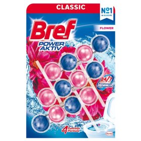 WC valiklis - gaiviklis BREF Power Active Flower, 3 x 50 g