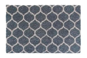 Kilimėlis RICCO Grey Coco Mosaic, 40 x 60 cm, 100% kokoso plaušas, PVC pagrindas, 813-012