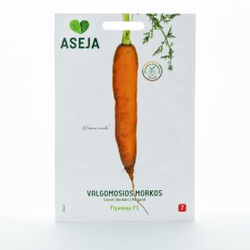 Daržovių sėklos, valgomosios morkos Flyaway F1, ASEJA, 0,15gr, 29451(7)