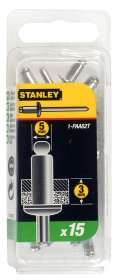 Aliuminės kniedės STANLEY, 5 x 3 mm, 15 vnt