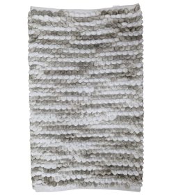 Vonios kilimėlis LOTUS Mosaic, 50 x 80 cm, 60% poliesteris/40% medvilnė, pilkas