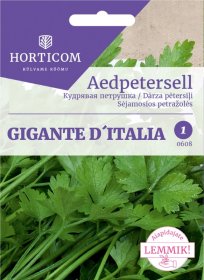 Prieskonių sėklos, HORTICOM petražolės sėjamosios, Gigante d´Italia, 2 g