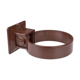 Lietvamzdžio laikiklis PLASTMO, skersmuo 75 mm, rudos spalvos, 2 vnt., 7827440