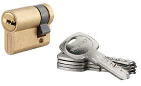 Spynos cilindras SERRUPRIX Tiger 6, 5 raktai, žalvarinis, 30x10 mm, 216600