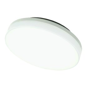 LED šviestuvas TOPE Riosens, 18W, 3000/4000/6000K, 1627 lm, IP54, su mikrobangų davikliu, apvalus, baltas, 280 x 50 mm, 6004000078