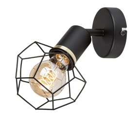 Kryptinis šviestuvas RABALUX Fran 71065, E27 1x MAX 40W, skermuo 120 mm, IP20, 230V, 50Hz, matinės juodos sp.