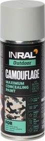 Aerozoliniai dažai INRAL Camouflage, agato pilka, matinė, RAL7038, 400ml