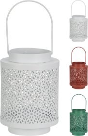 Metalinis žibintas, 3 skirtingos spalvos, 11 x 11 x 14 cm