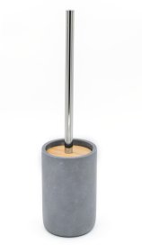 Tualeto šepetys RIDDER Cement, pastatomas, polyresinas/cementas/bambukas/nerūdijantis plienas, pilka cemento spl.