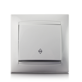 Perjungiklis ORRO 9206-31, 1 klavišo, įleidžiamas, baltos spalvos, 10 A, 250 V