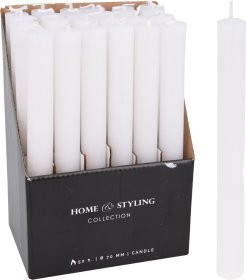 Žvakė, baltos sp., 21 x 200 mm