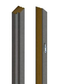 Laminuotų durų su užlaida stakta VOSTER, vertikali, kairinė, spalva Paris, matmenys 2063 x 90 x 44 mm, 2 vnt.
