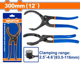 Alyvos filtro replės WADFOW, 2,5"-4,6", 300 mm, WPL6612