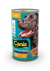 Konservuotas šunų ėdalas CANIS Major, su paukštiena, skardinėje, 1,25kg