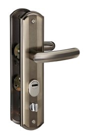 Durų rankena THIRARD, kiniškoms durims 68mm kairė, rudos sp., 593541