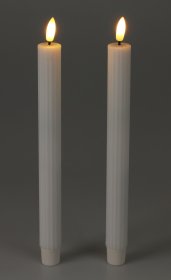 Žvakė, baltos sp., 2 x 25 cm