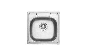 Plautuvė TEKA Stylo 1B Gl, 46,5 x 48,8 cm, plieninė, lininė, su ventiliu, kilmės šalis Vokietija