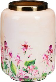 Vaza, 15 x 20,5 cm, rožinės sp.